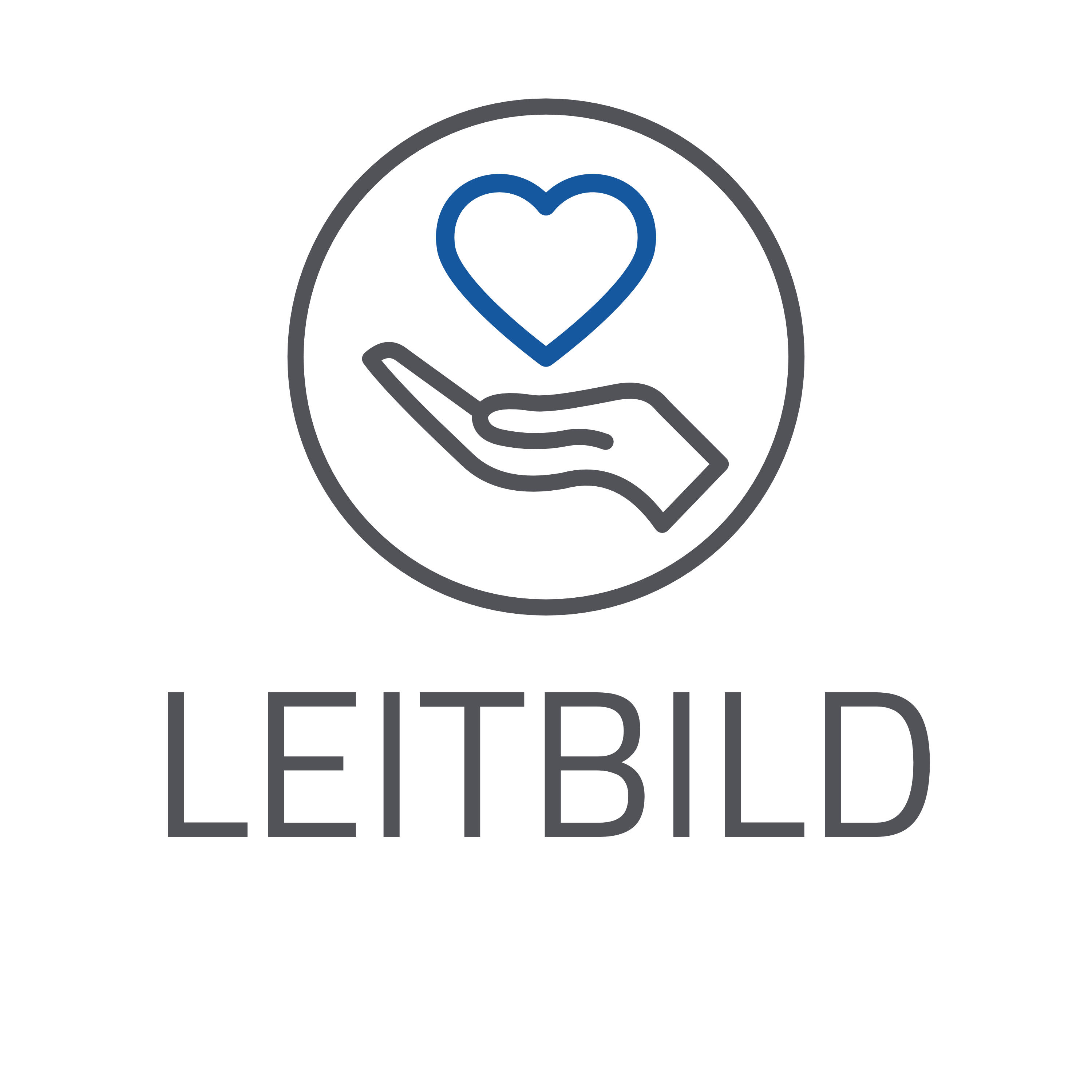 Eine Hand hält ein Herz