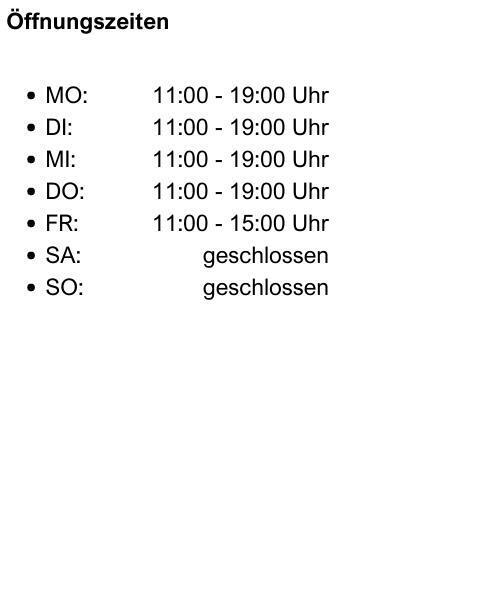 Öffnungszeiten Ehrenfeld - Weidenpech